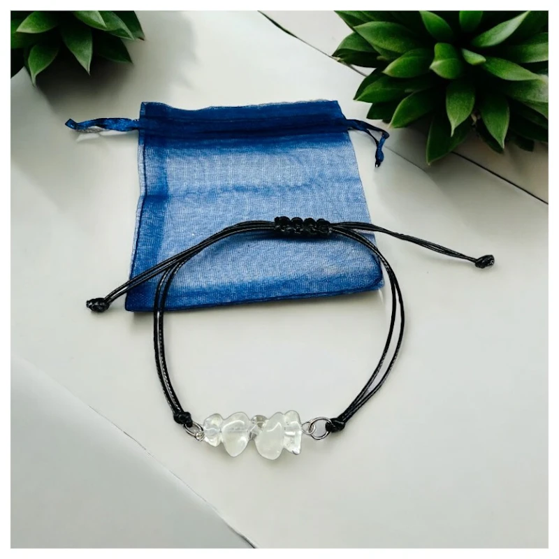 Kordel-Armband "Bergkristall"