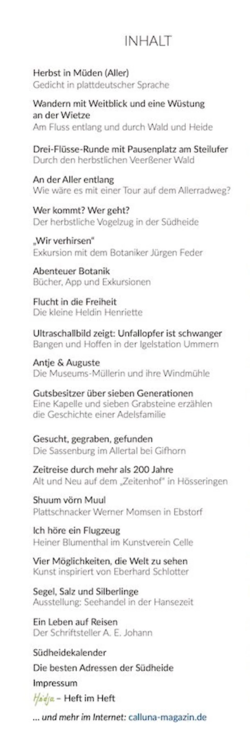 Calluna Herbst 2021