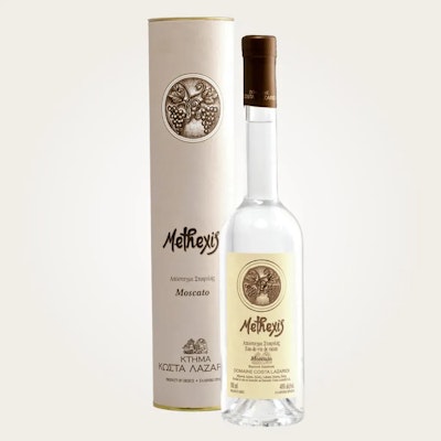 Methexis Moscato Traubenbrand Costa Lazaridi 0,5 Liter