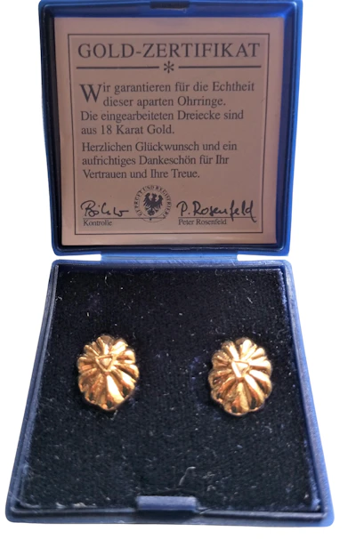 Ohrringe gold 18 Karat - mit Zertifikat
