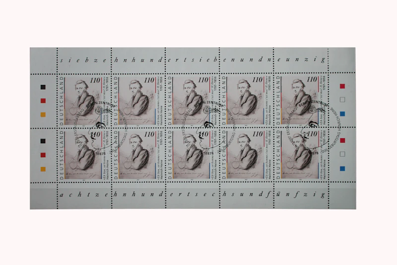 Robbert´s Briefmarken Deutschland 10er Bogen MiNr. 1962 "200. Geburtstag v. Heinrich Heine" mit SSt