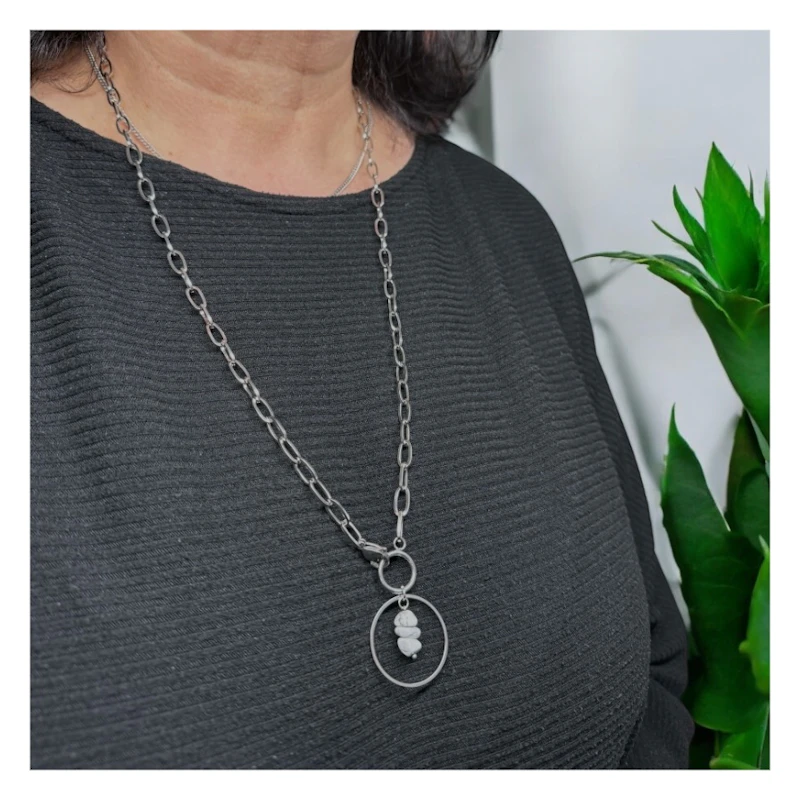 Y-Kette "Ylena" mit Howlith