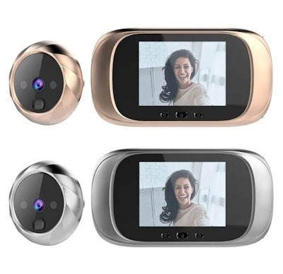 Peephole door bell viewer video intercom camera