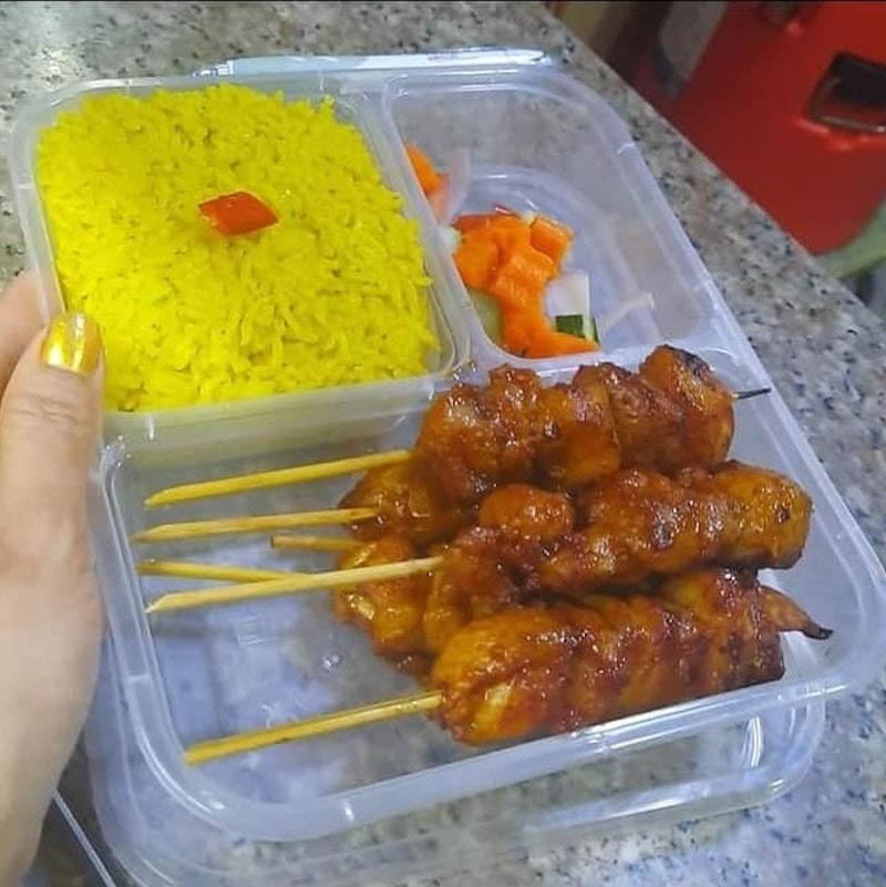 Chicken satay with Gingerrice (Loly A15)