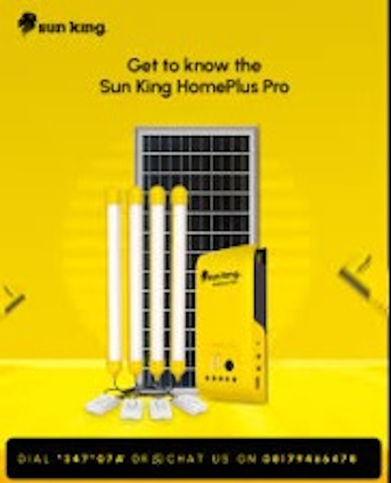 Sun King Home Plus pro Solar Home Light System - Yellow