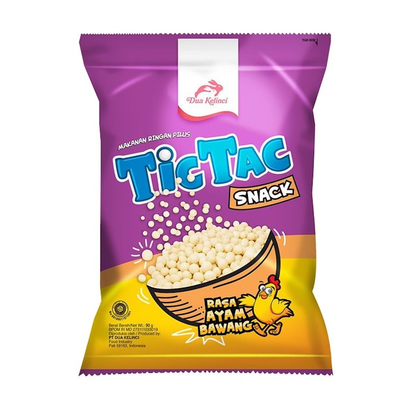 Tictac cassava snack rasa ayam bawang (Indomarket)