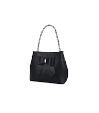 Handbag with Bow #1737 black