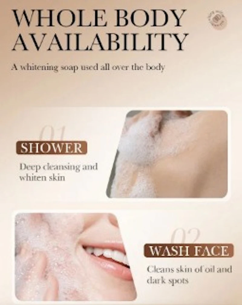 Sadoer® Niacinamide Arbutin White Whitening  Soap ★★★★  (51,236)
