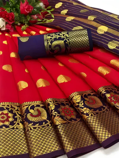 Daffodil Banarsi inspired Silk Saree