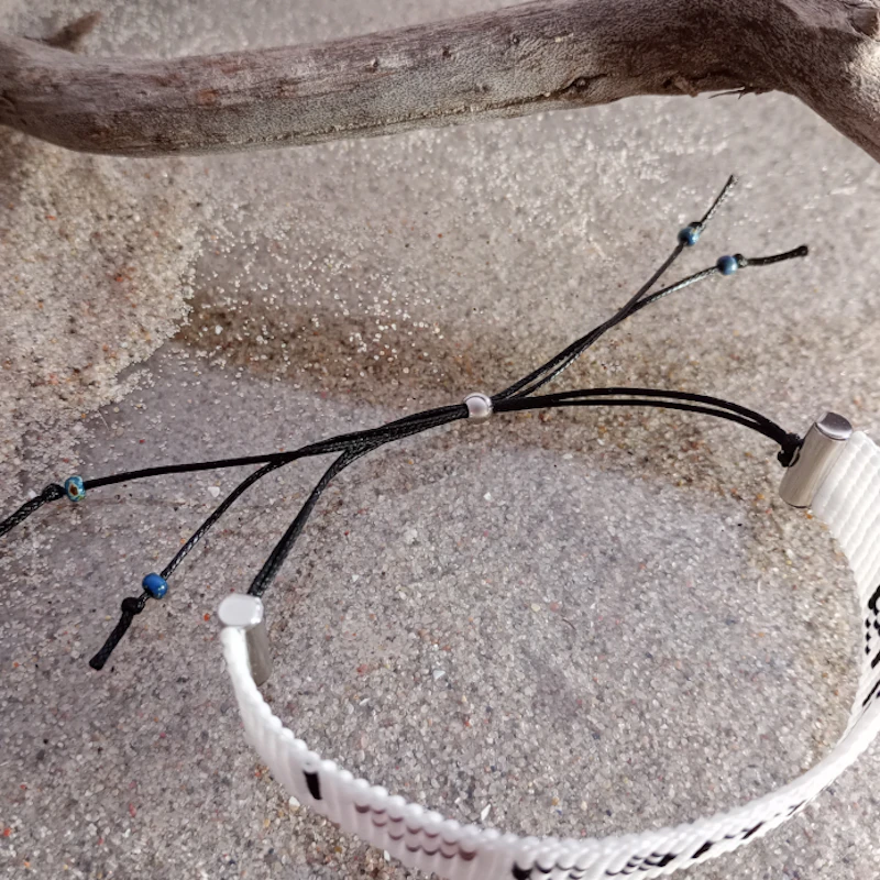 Perlenarmband - I ♡ camping