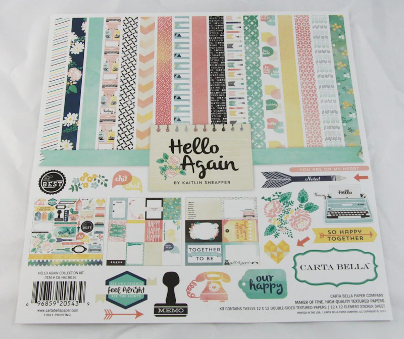 Scrapbook - Set  "Hello Again"
