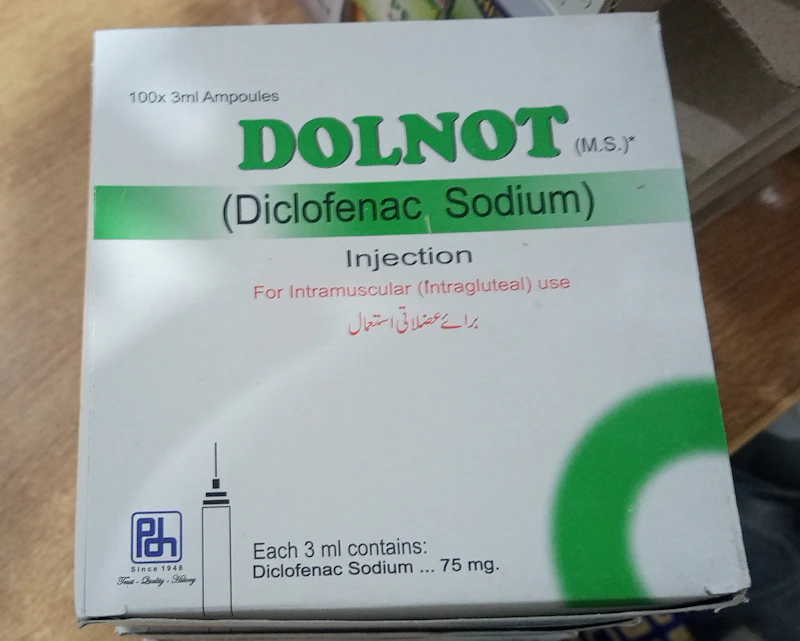 Dolnot (Diclofenac sodium )100 pack injection 