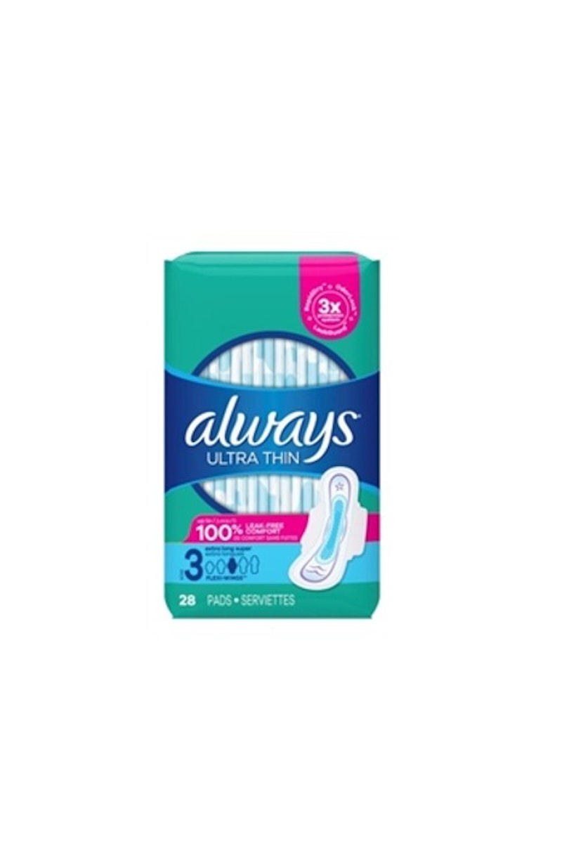  Always Pads Size 3 Ultra Thin 28 Count Extra Long Super 