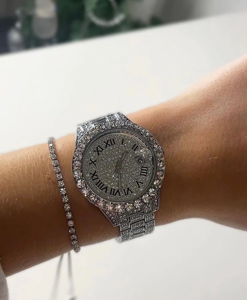 Bling tennis bracelet with adjustable ropes 
