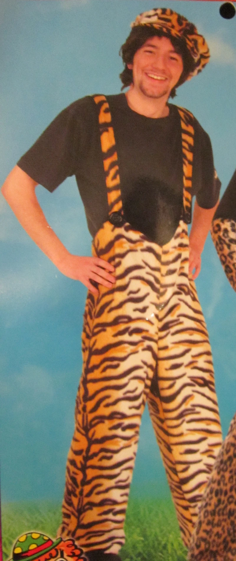 Kostüm Plüschhose Tiger Gr.XL