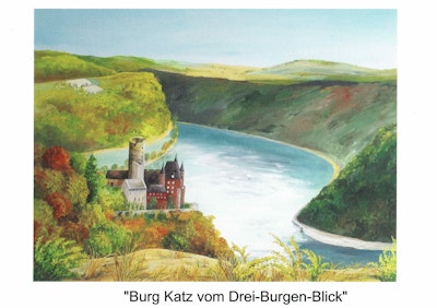 "Burg Katz vom Drei-Burgen-Blick"