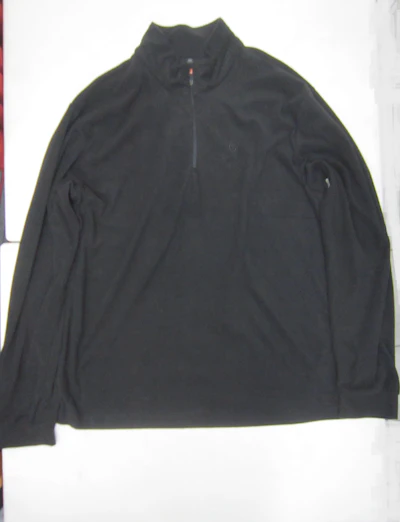 Fleece Ziptop etirel schwarz Gr.XXL