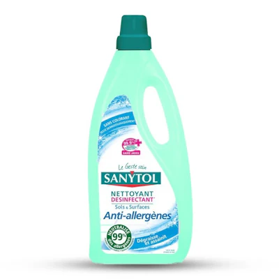 SANYTOL - Nettoyant Désinfectant Nettoyant Multi-Surfaces Fraîcheur - 1L  