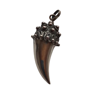 Säbelzahn Anhänger echt Silber Einzelstück