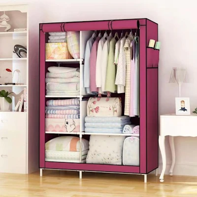 Cloth Wardrobe Wine Color