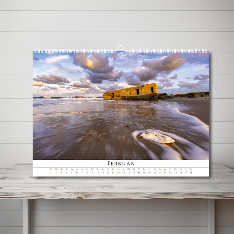 DIN A3 Wandkalender Dänemark 2026