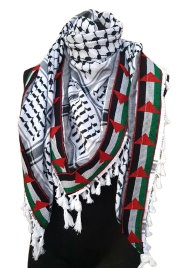 Authentic Palestine flag shawl head wrap