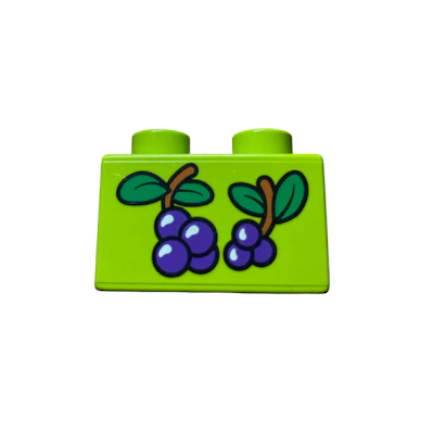 Motivstein Trauben 2x2 Noppen