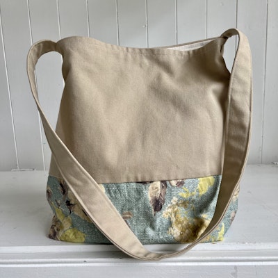 Tan & Floral Everyday Tote