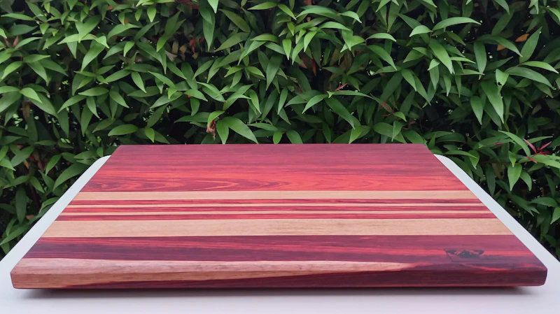 Cutting board / Cheese board. Orange and White.  