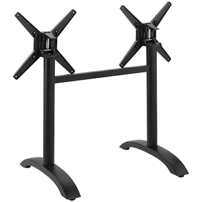 TREND Outdoor-Tischgestell 2 Wangen 1 Stange für rechteckige Tische klappbar schwarz