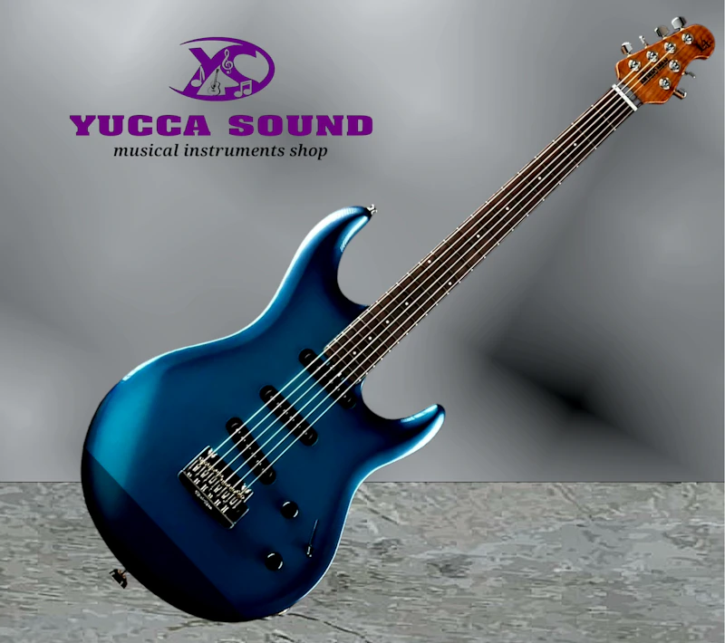 Ernie Ball Music Man Luke 4 SSS- Blue Diesel