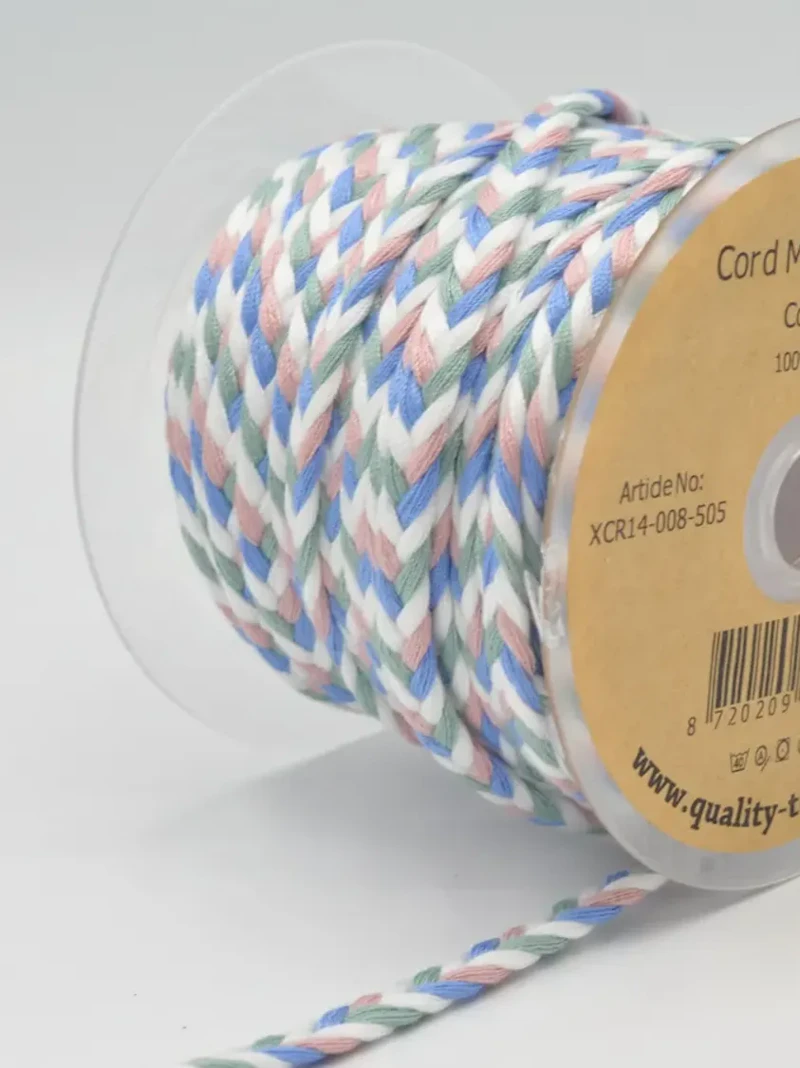 Cord Flat Multi Color, 8mm
