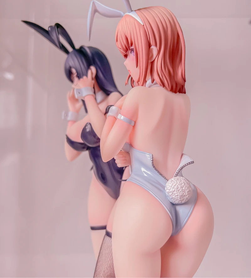 Ikomochi Original Characters: Black Bunny Aoi and White Bunny Natsume 1:6 Scale PVC Figure Set (Ensoutoys)