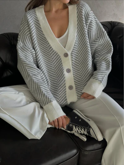 Cardigan Zickzack