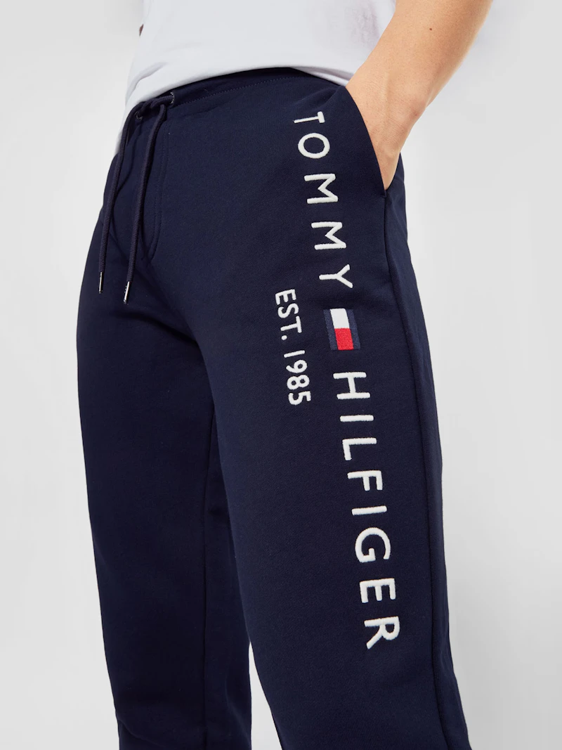 TOMMY HILFIGER - BAS DE JOGGING BLEU LOGO BRODÉ