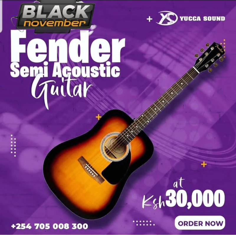 FENDER SEMI ACOUSTIC GUITAR 