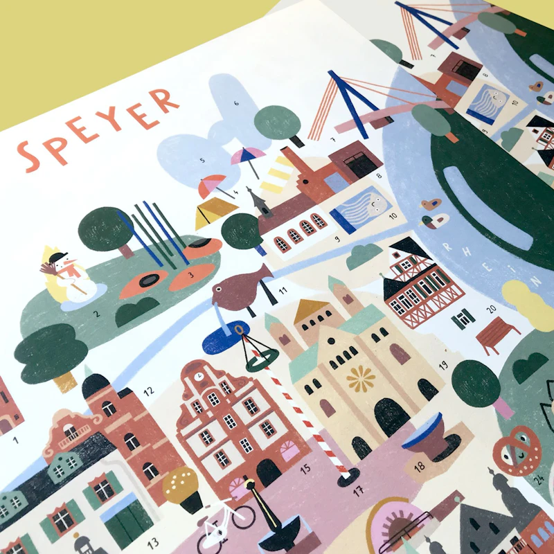 Speyer Plakat von Jana Schell Format A2