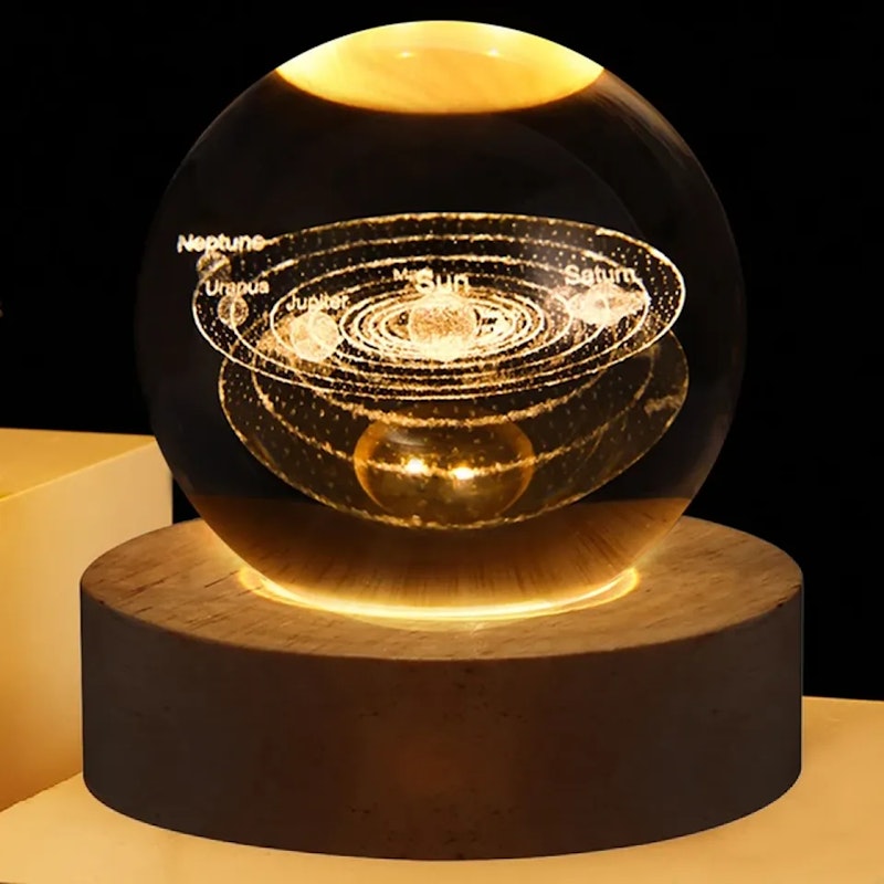 3D Crystal Ball Glowing Lamp 