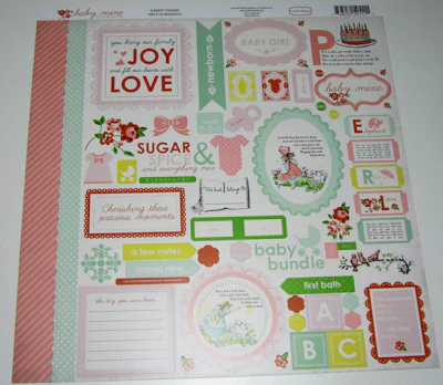 Carta Bella Stickerbogen "Baby Mine" Girl
