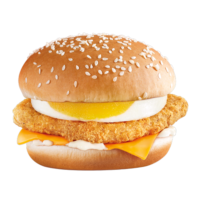 Cheese Burger with Chicken & Egg (Mcdonald)