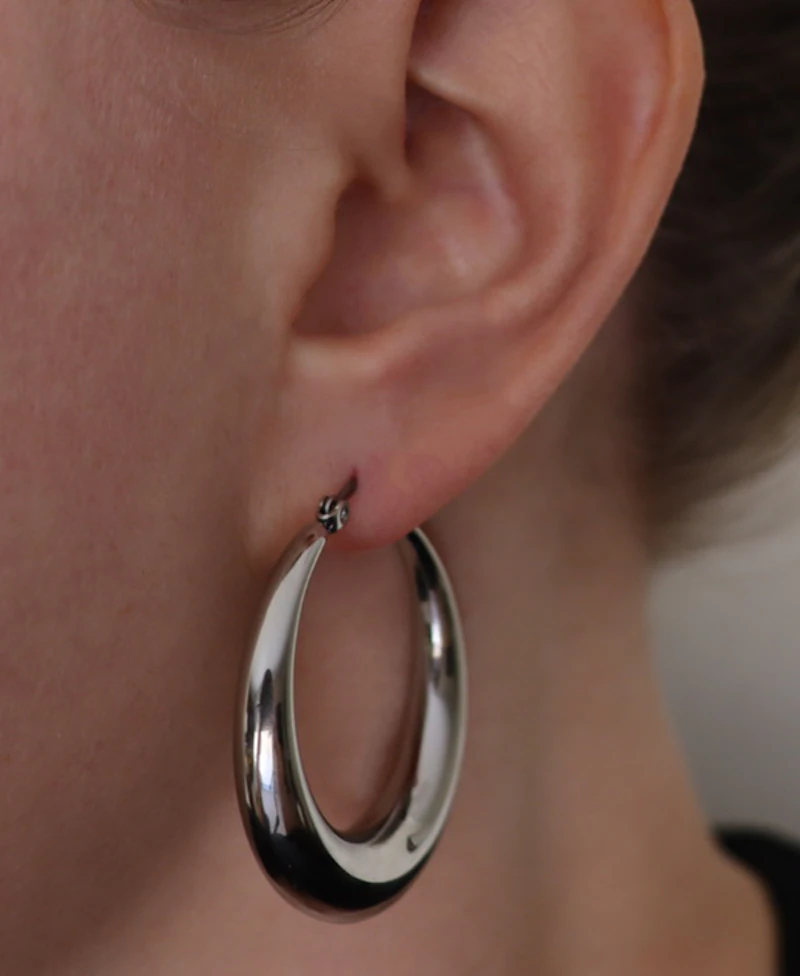 Tara Hoops - Silver