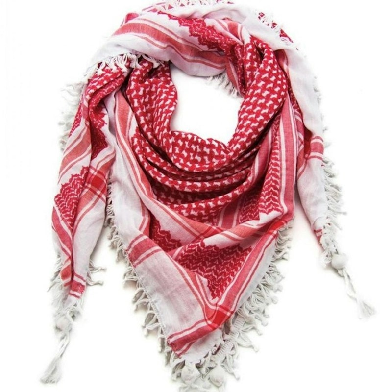 Palestine White men/women shawl Red scarf headscarf 