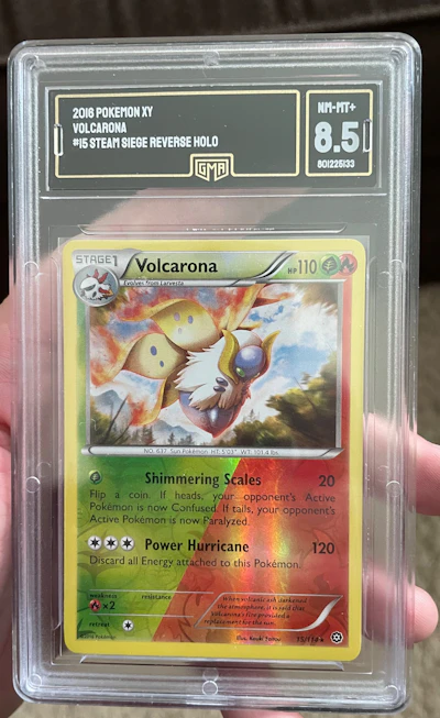 GMA 8.5 XY “Steam Siege” Volcarona Reverse Holo