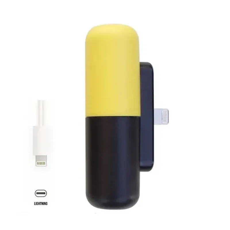3300 mAh mini charger emergency capsule mobile charger 