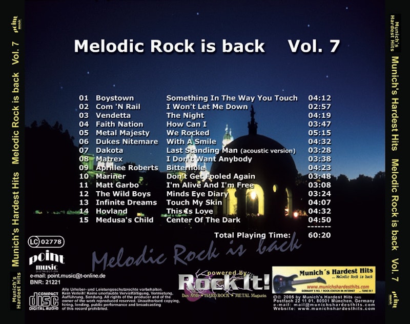 CDSampler "Melodic Rock is back Vol. 7"