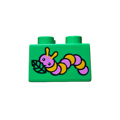 Motivstein Raupe 2x2 Noppen