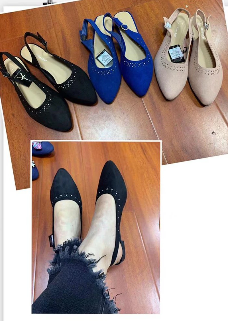 Sleek shade ladies cover Shoe- Black, Gold, Wine - Size: 37-43