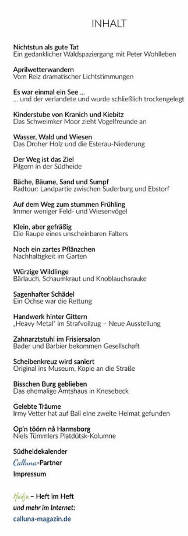 Calluna Frühling 2020