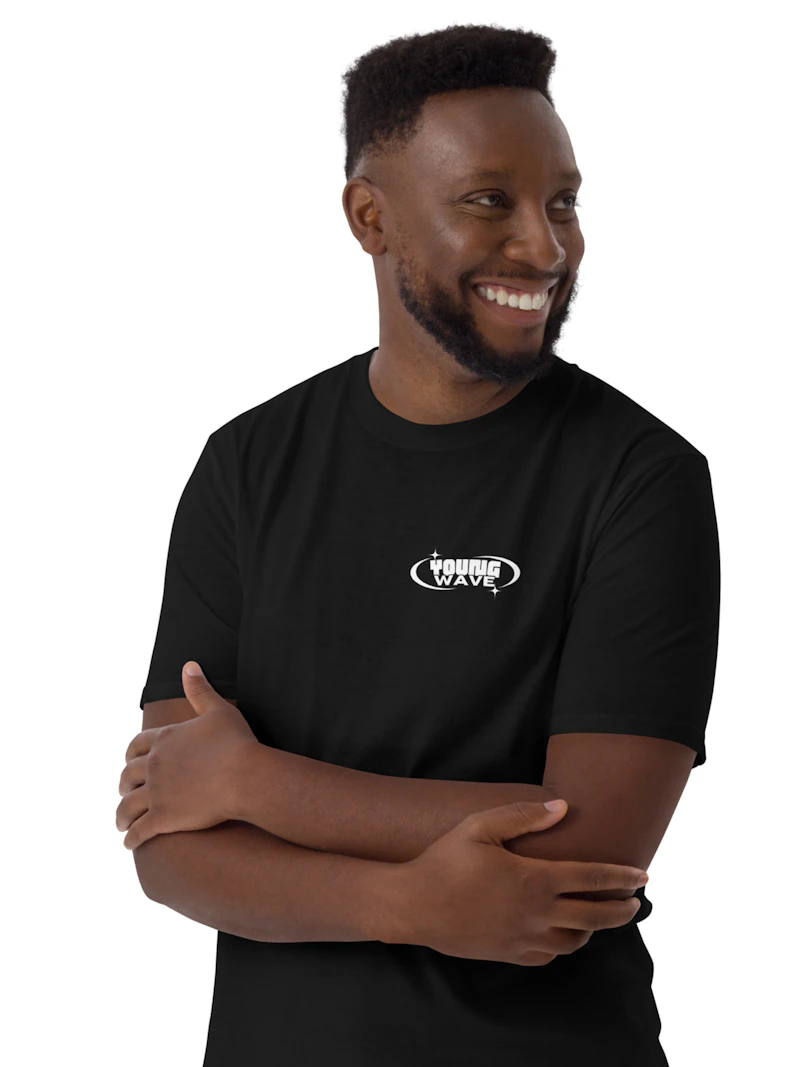 black T-shirt