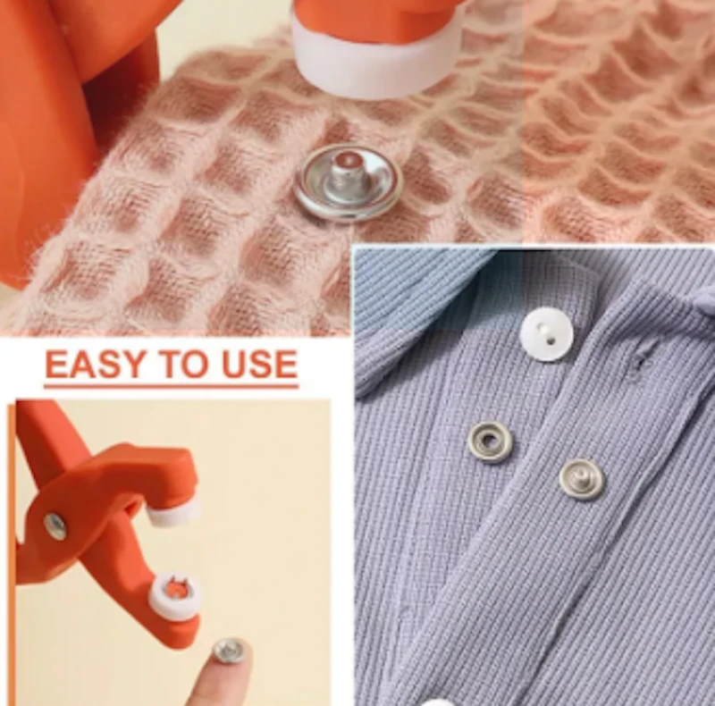 Share button Tool Sewing TICH Buttons Hollow Solid Prong Press Studs Snap Fastener